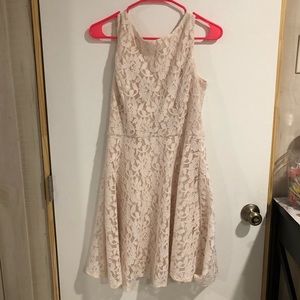 White/Cream lace dress